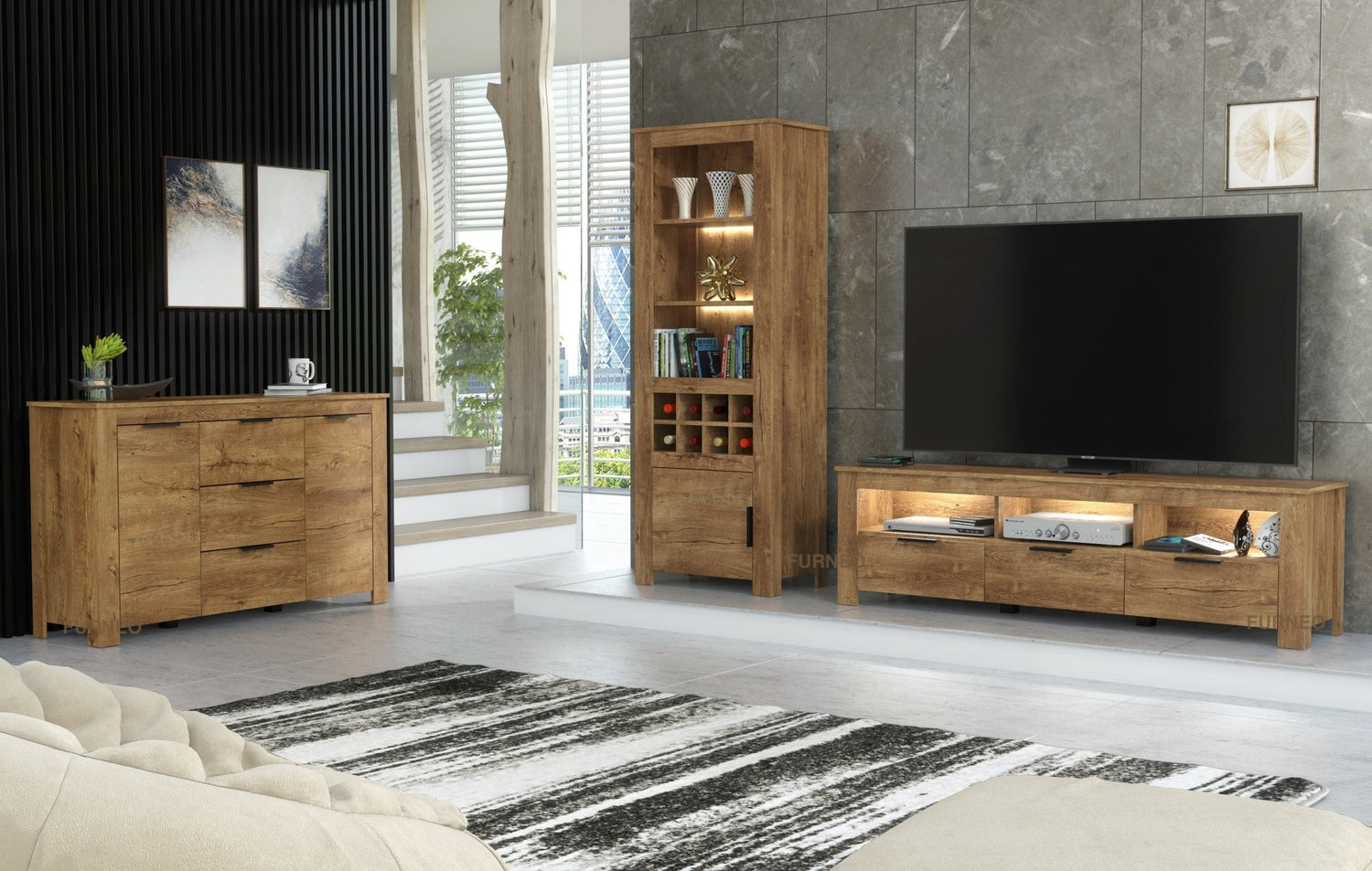Prestigio Living Room Set - Furneo