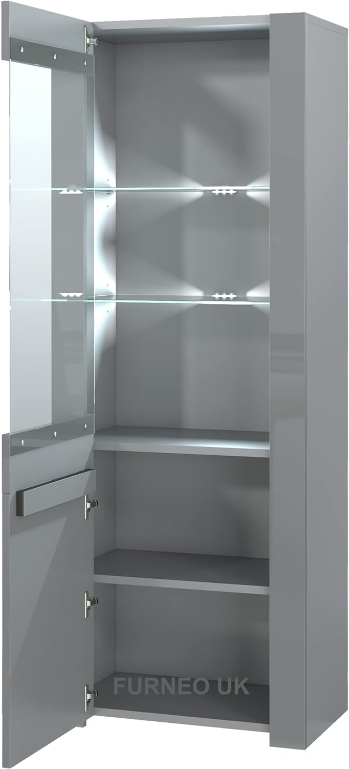 Milano 09 Grey Display Cabinet