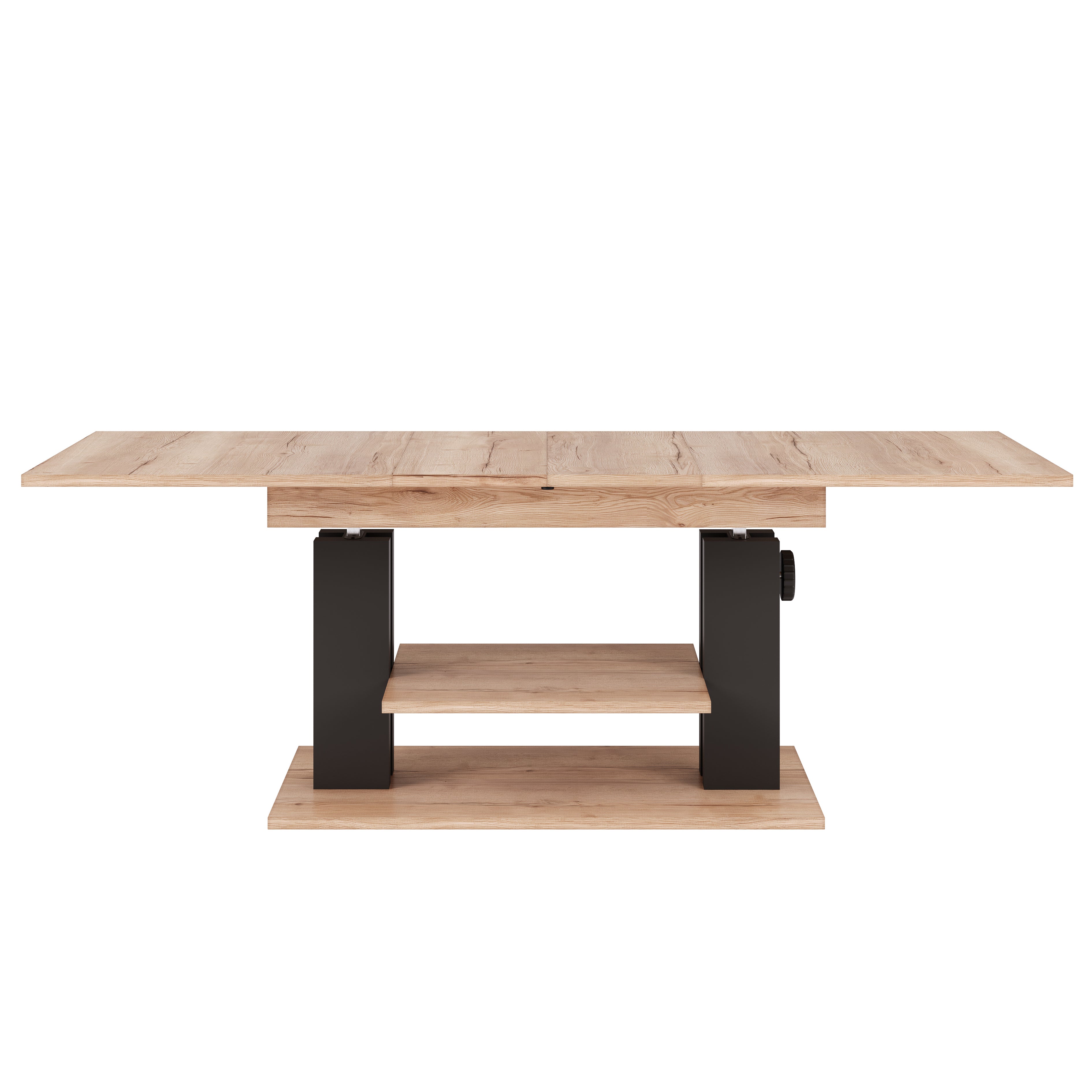 Moduvo, Oak Halifax effect, Extending Coffee table to Dining table