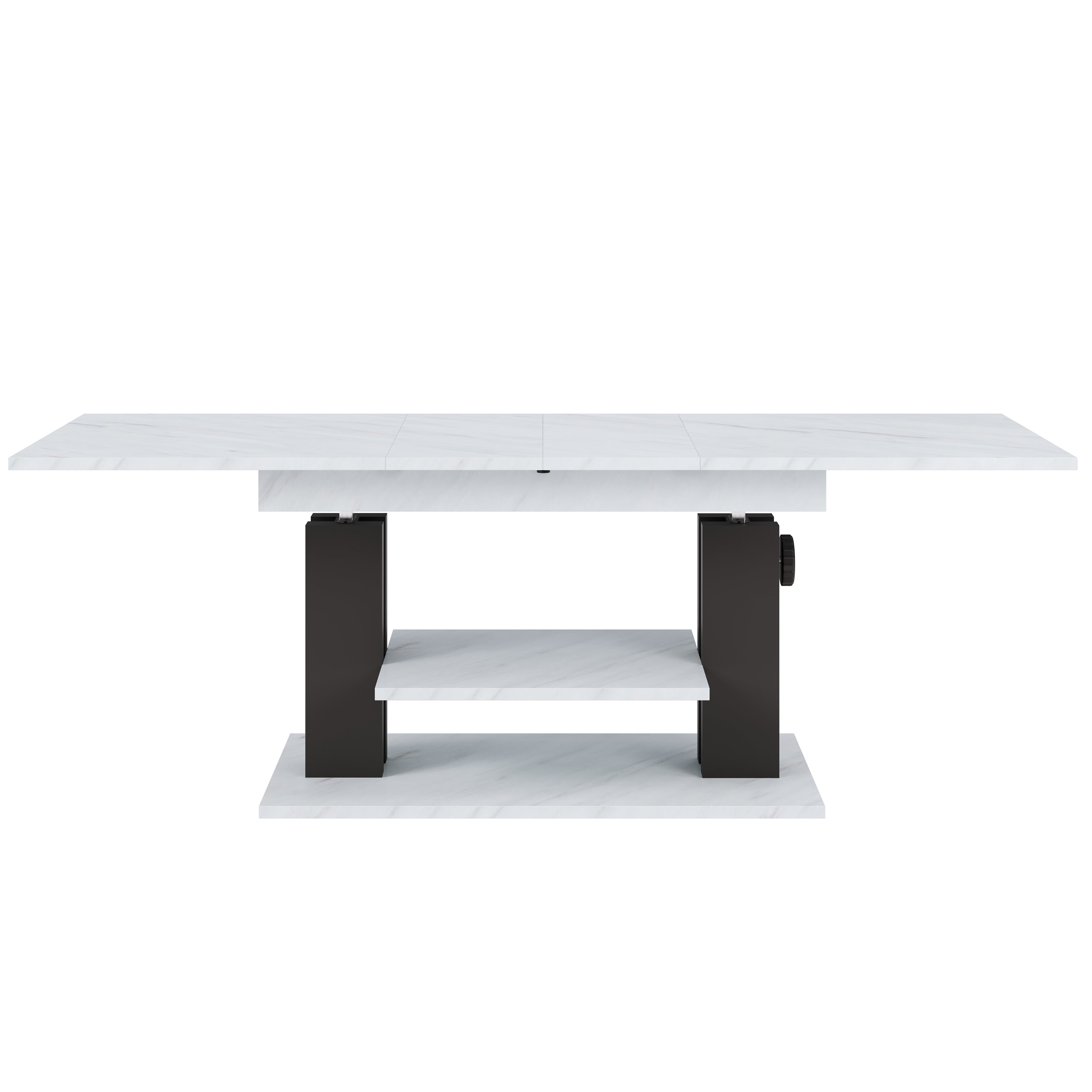 Moduvo, Marble effect, Extending Coffee table to Dining table