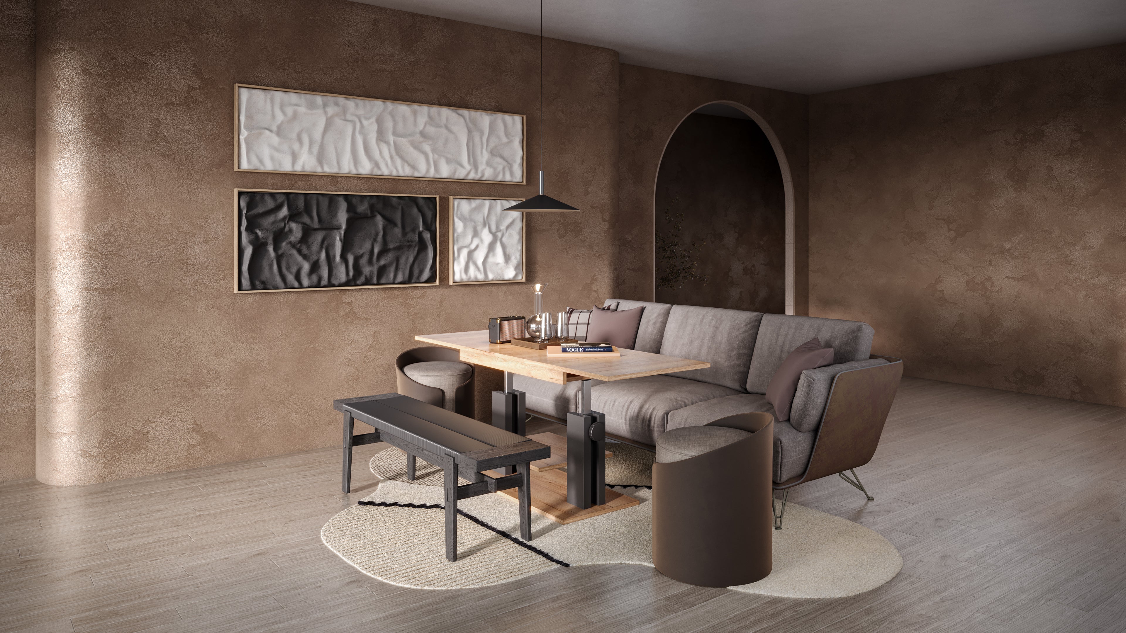 Moduvo 01 Coffee table to Dining table
