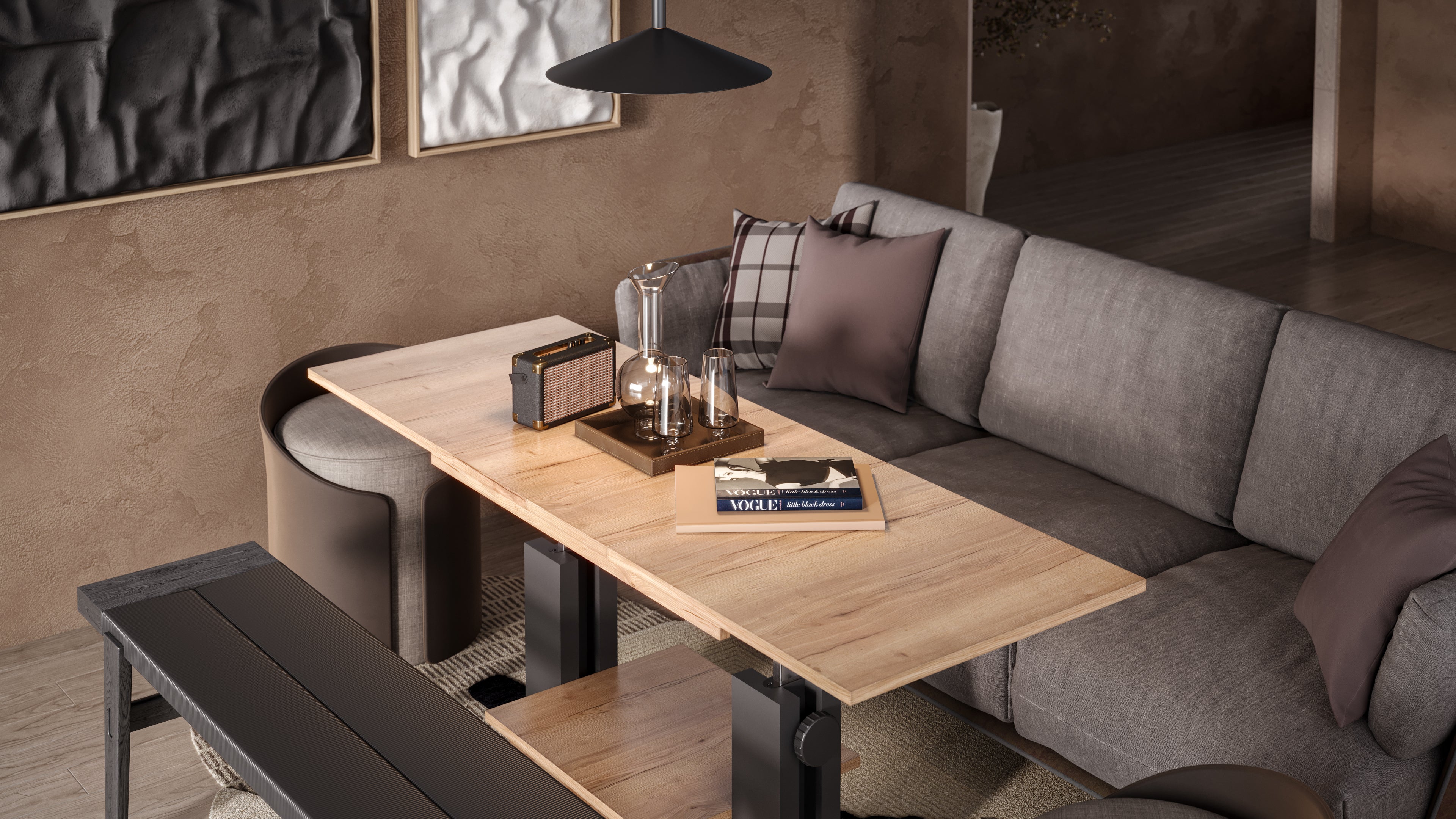 Moduvo 01 Coffee table to Dining table