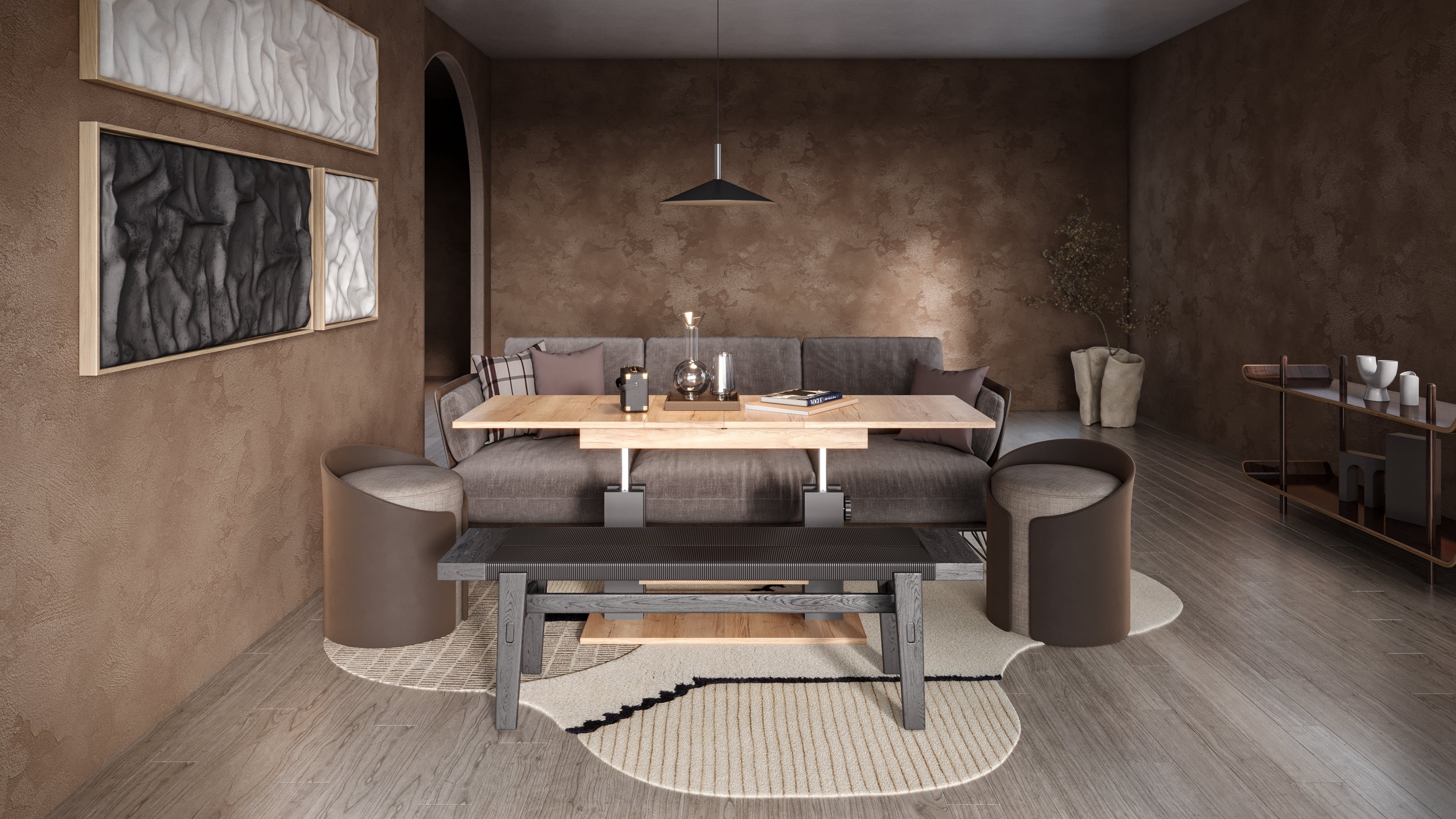 Moduvo 01 Coffee table to Dining table