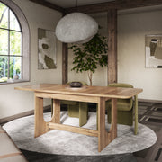 Teramo Oak Halifax Effect Dining table
