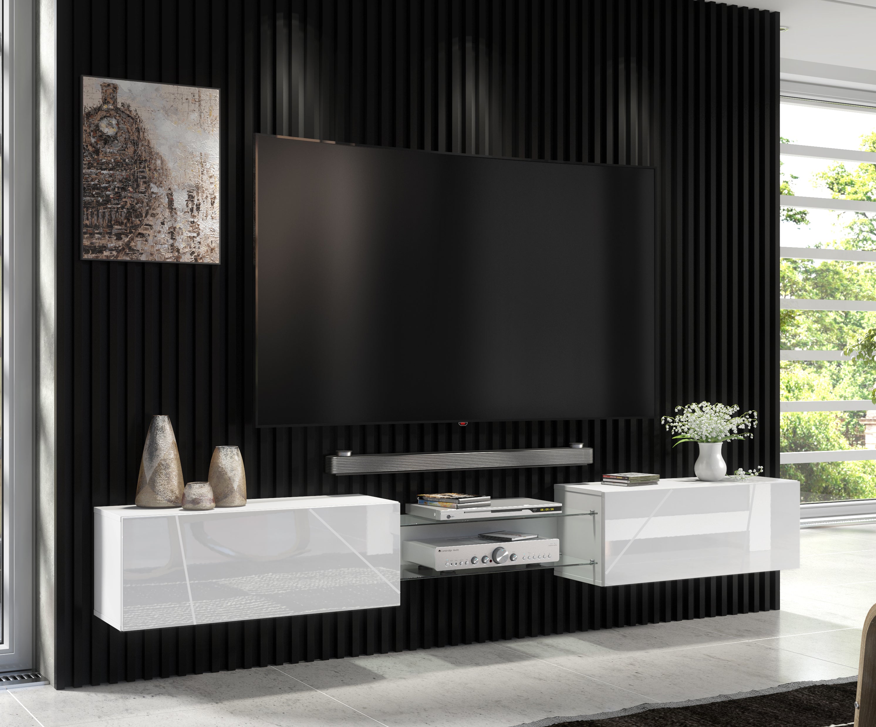 Art 02 Floating TV Cabinet