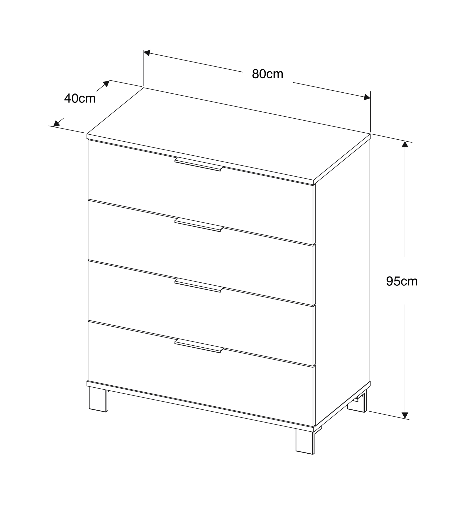 Cozy 04 Chest of Drawers - Furneo