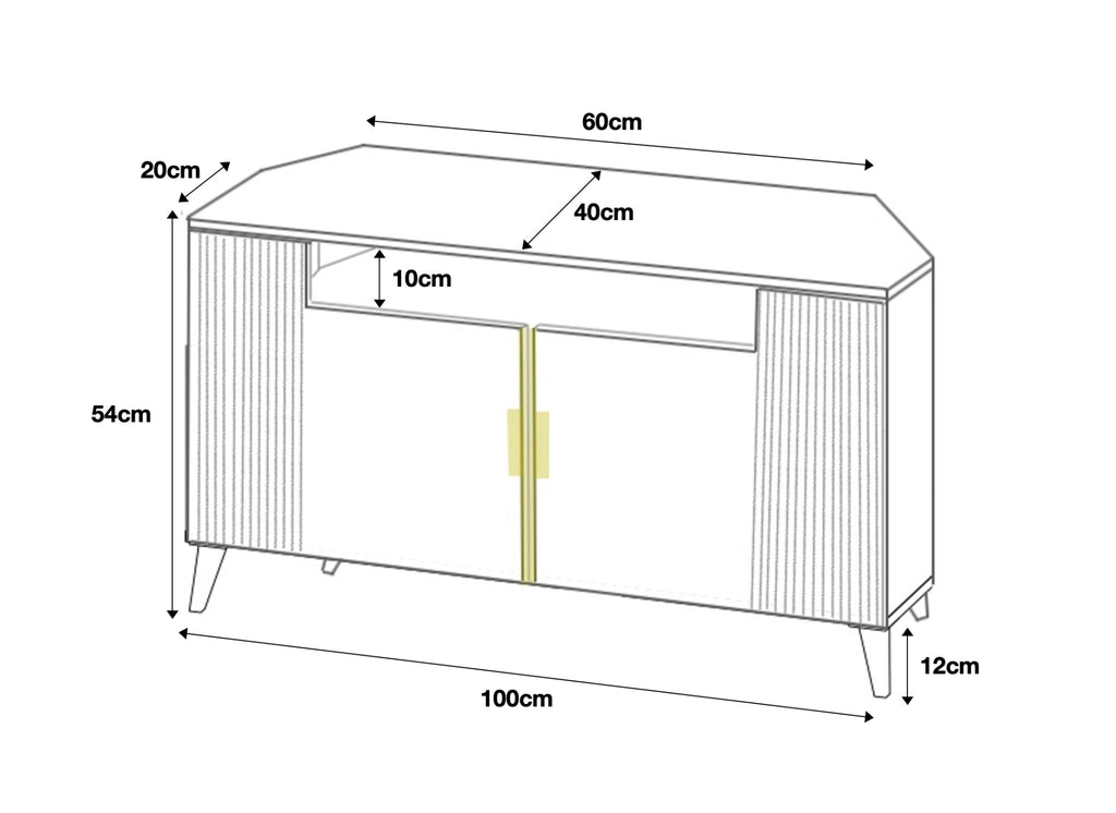 Azzurro 06 TV Stand 100cm - Furneo