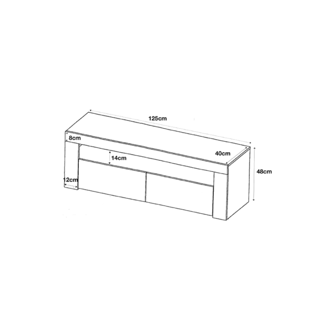 Clifton 03 TV Stand 125cm - Furneo