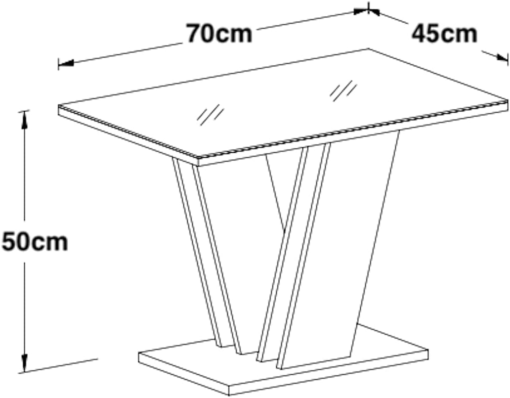 Monarca White Coffee Table - Furneo